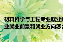 材料科學(xué)與工程專業(yè)就業(yè)數(shù)據(jù)分析（2022材料科學(xué)與工程專業(yè)就業(yè)前景和就業(yè)方向怎么樣）