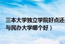三本大學獨立學院好點還是民辦大學好點?（2021獨立院校與民辦大學哪個好）