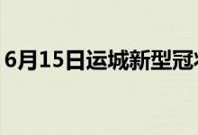 6月15日運城新型冠狀病毒肺炎疫情最新消息