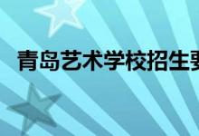 青島藝術學校招生要求（哪些人可以報考）