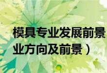 模具專業(yè)發(fā)展前景（2022模具設(shè)計與制造就業(yè)方向及前景）