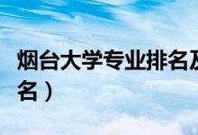 煙臺大學(xué)專業(yè)排名及分?jǐn)?shù)線（煙臺大學(xué)專業(yè)排名）