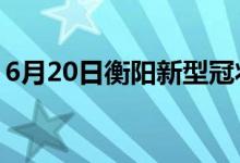 6月20日衡陽(yáng)新型冠狀病毒肺炎疫情最新消息