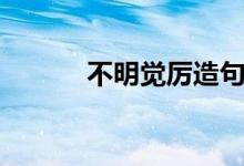 不明覺(jué)厲造句（雖不明但覺(jué)厲）