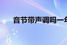音節(jié)帶聲調(diào)嗎一年級(jí)（音節(jié)帶聲調(diào)嗎）