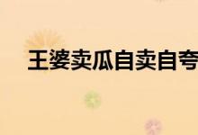 王婆賣瓜自賣自夸（王婆賣瓜自賣自夸）