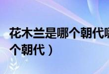 花木蘭是哪個(gè)朝代哪個(gè)地方的人（花木蘭是哪個(gè)朝代）