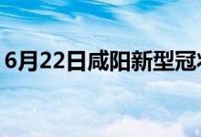 6月22日咸陽(yáng)新型冠狀病毒肺炎疫情最新消息
