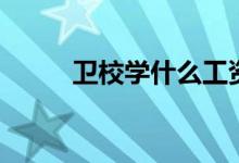 衛(wèi)校學(xué)什么工資高（衛(wèi)校學(xué)什么）