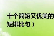十個(gè)簡短又優(yōu)美的排比句(最簡單的10個(gè)簡短排比句)