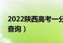 2022陜西高考一分一段表（理工類成績排名查詢）