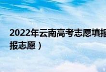 2022年云南高考志愿填報時間（2022云南高考什么時候填報志愿）