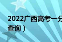 2022廣西高考一分一段表（文史類成績排名查詢）