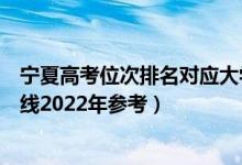 寧夏高考位次排名對應大學有哪些（位次對應大學最低分數(shù)線2022年參考）