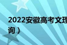 2022安徽高考文理一分一段表（成績排名查詢）