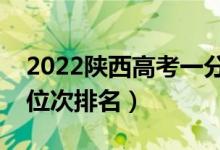 2022陜西高考一分一段表（文理科最新成績位次排名）