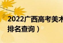 2022廣西高考美術類一分一段表（本科成績排名查詢）