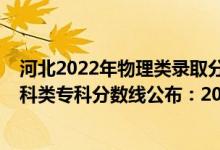 河北2022年物理類錄取分數(shù)線預測（2022河北高考物理學科類專科分數(shù)線公布：200）