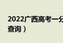 2022廣西高考一分一段表（理工類成績排名查詢）