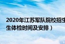 2020年江蘇軍隊(duì)院校招生體檢結(jié)果（江蘇2022軍隊(duì)院校招生體檢時(shí)間及安排）