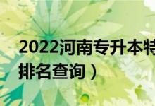 2022河南專升本特殊教育一分一段表（成績排名查詢）