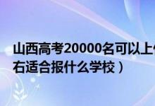 山西高考20000名可以上什么學校（山西高考位次80000左右適合報什么學校）