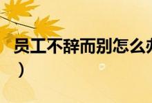 員工不辭而別怎么辦（可以與其解除勞動(dòng)合同）