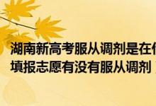 湖南新高考服從調(diào)劑是在什么范圍內(nèi)調(diào)劑（2022湖南新高考填報(bào)志愿有沒(méi)有服從調(diào)劑）