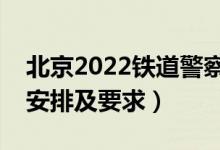 北京2022鐵道警察學(xué)院報考須知(面試時間安排及要求)