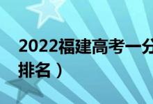 2022福建高考一分一段表（歷史類最新成績排名）