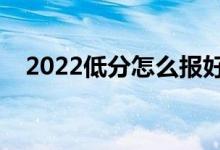 2022低分怎么報(bào)好志愿（有什么好方法）