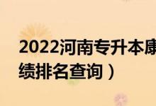 2022河南專升本康復(fù)治療學(xué)一分一段表（成績(jī)排名查詢）
