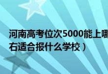 河南高考位次5000能上哪些大學(xué)（河南高考位次150000左右適合報(bào)什么學(xué)校）