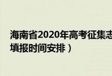 海南省2020年高考征集志愿表（海南2022年高考征集志愿填報時間安排）