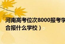 河南高考位次8000報(bào)考學(xué)校（河南高考位次110000左右適合報(bào)什么學(xué)校）