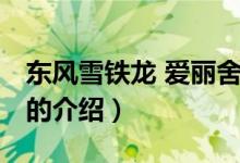 東風(fēng)雪鐵龍 愛麗舍（關(guān)于東風(fēng)雪鐵龍 愛麗舍的介紹）