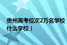 貴州高考位次2萬名學(xué)校（貴州高考位次10000左右適合報(bào)什么學(xué)校）