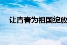 讓青春為祖國(guó)綻放觀后感（需要怎么寫）