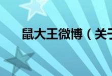 鼠大王微博（關(guān)于鼠大王微博的介紹）