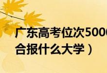 廣東高考位次50000左右推薦什么學(xué)校（適合報(bào)什么大學(xué)）