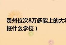 貴州位次8萬多能上的大學(xué)（貴州高考位次10000左右適合報什么學(xué)校）