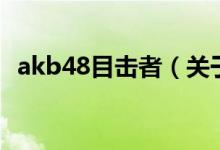 akb48目擊者（關于akb48目擊者的介紹）