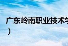 廣東嶺南職業(yè)技術學院評價好不好（排名第幾）