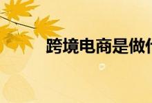 跨境電商是做什么的(怎么分類(lèi))