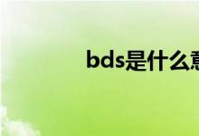 bds是什么意思（bds解釋）