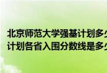 北京師范大學(xué)強(qiáng)基計(jì)劃多少分入圍（2022北京師范大學(xué)強(qiáng)基計(jì)劃各省入圍分?jǐn)?shù)線是多少）