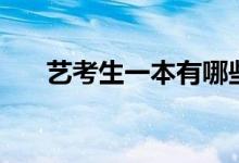 藝考生一本有哪些學(xué)校（哪個比較好）