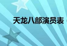 天龍八部演員表（大家一起來看看吧）