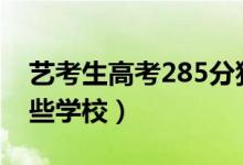 藝考生高考285分狂喜剛好過線1分（能上哪些學(xué)校）