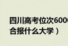 四川高考位次60000左右推薦什么學(xué)校（適合報什么大學(xué)）